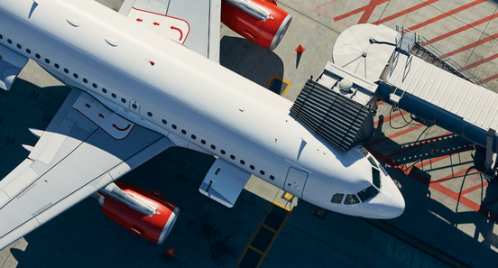 birds eye view of a plane